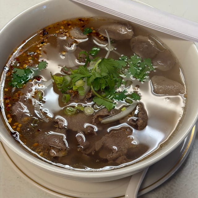 Pho Beef & Meat Ball.