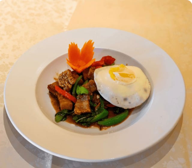 Krapow Moo Krob Special.