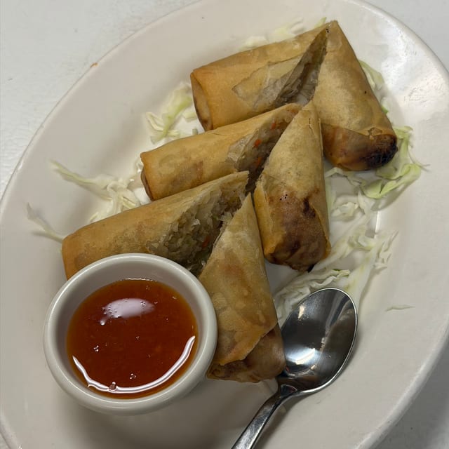 Crispy Egg Rolls.